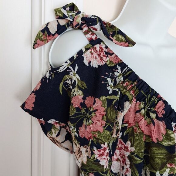 Ripe floral off shoulder navy dress Medium K - Picture 6 of 10